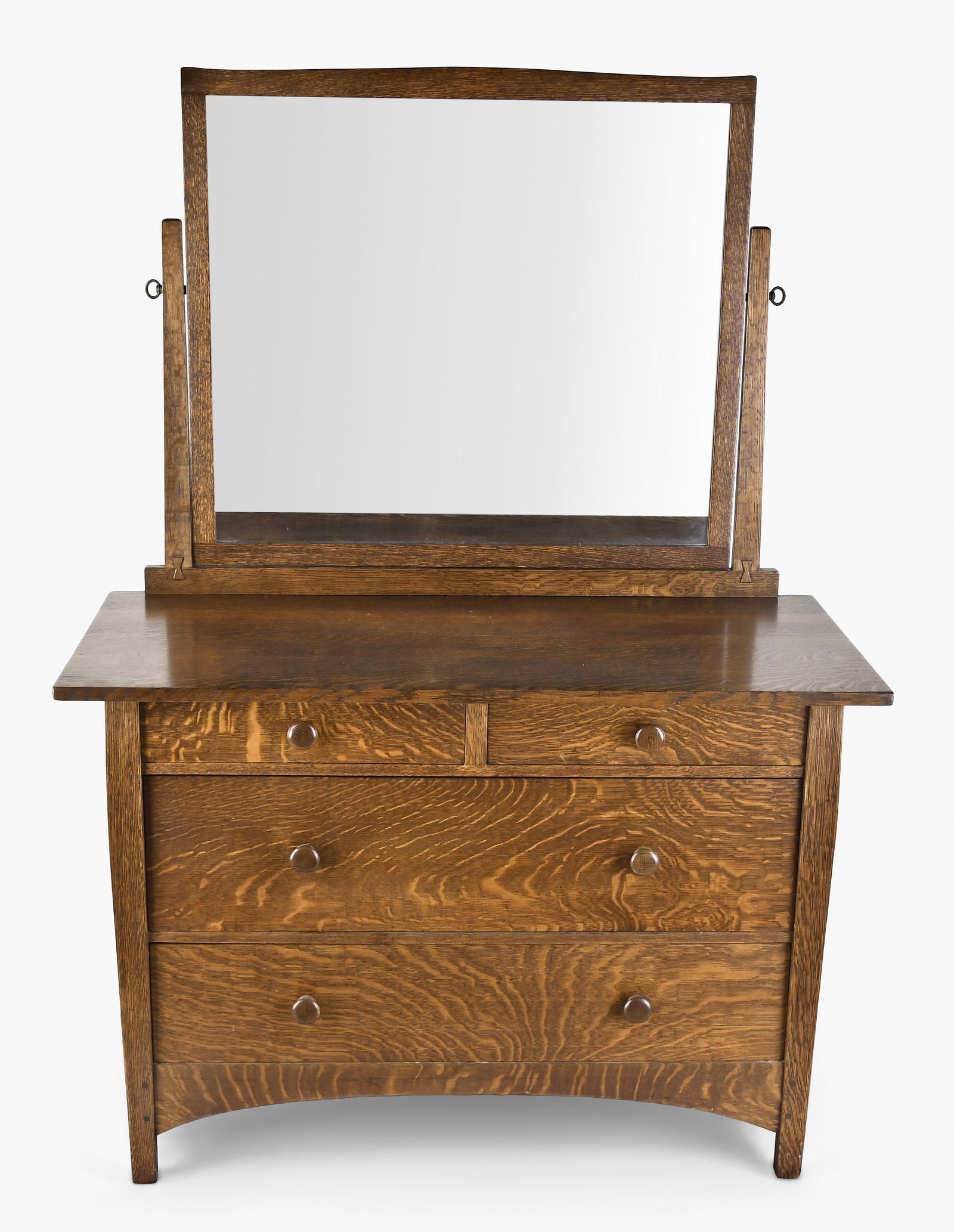 An early 20th century No. 911 dresser with mirror by Gustav Stickley (1 of 6)
