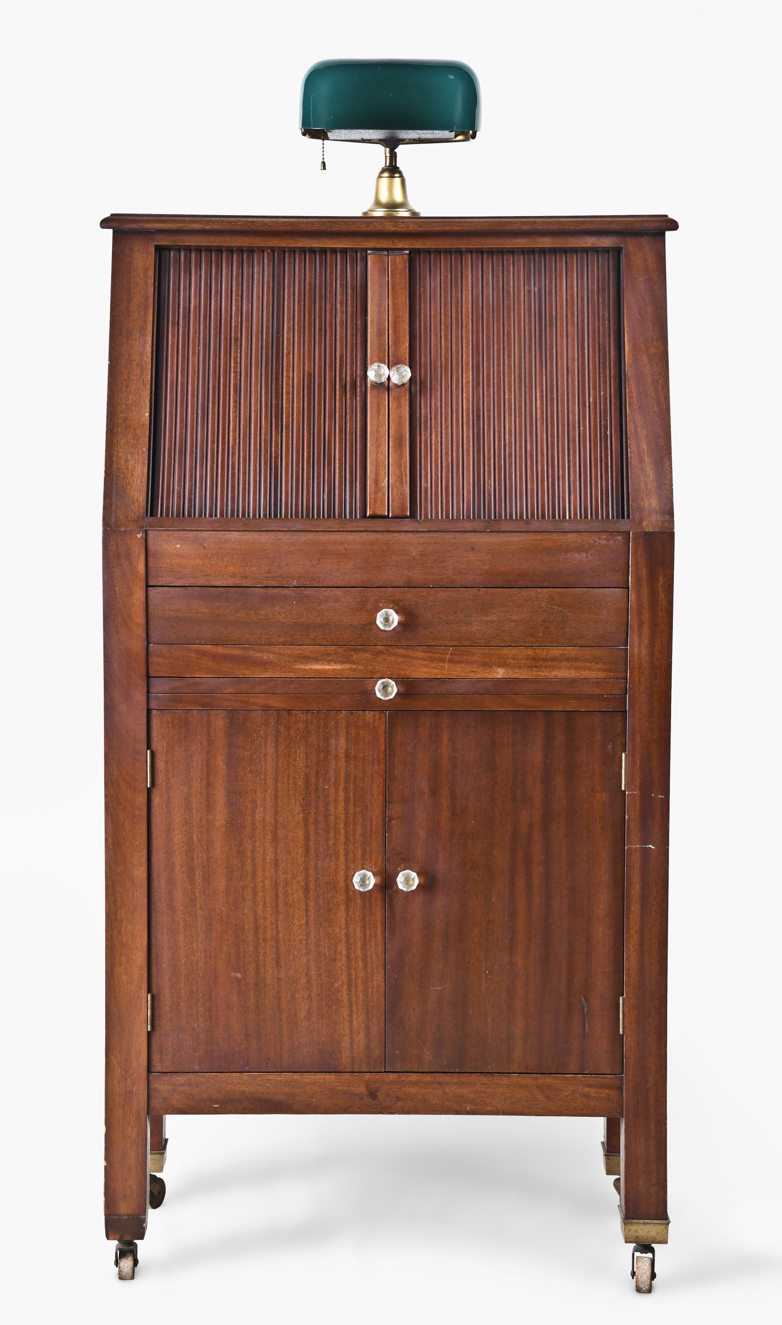 An early 20th century mahogany opthalmologists cabinet with contents (1 of 7)