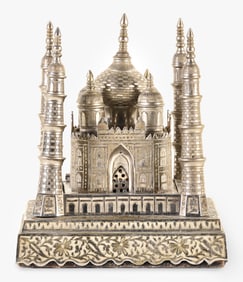 A Swiss music box in the form of the Taj Mahal