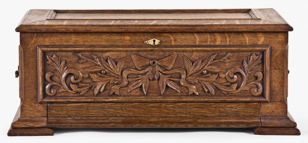 A late 19th century Mermod Freres Ideal Sublime Harmonie cylinder music box