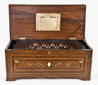 A 19th century Swiss cylinder music box