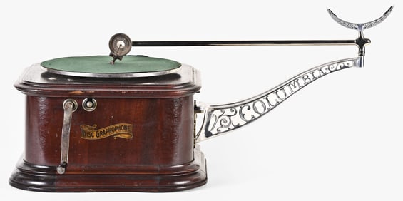 A Columbia model AR disc phonograph