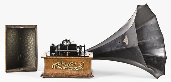 An Edison early Standard cylinder phonograph