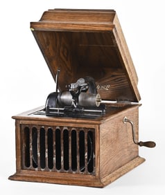 An Edison Amberola 30 cylinder phonograph