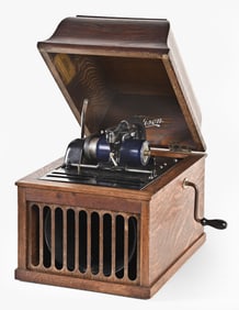 An Edison early Amberola 30 phonograph