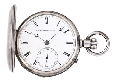 An 18 size United States Watch Co. pin set pocket watch