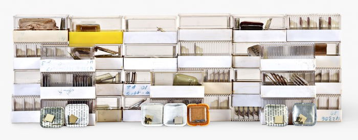 A lot of NOS watch material for the Omega cal. 560, 563, 710, and 1000 movements