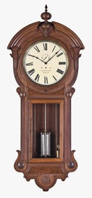 A rare United States Clock Co. hanging jeweler's regulator