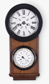 An L. F. & W. W. Carter Calendar No. 2 hanging calendar clock