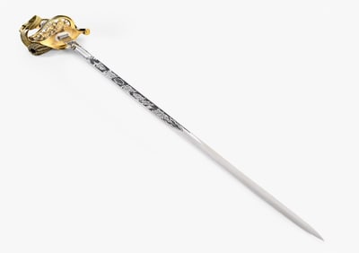A mid 20th century U.S. Navy officer's sword