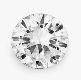 A loose round brilliant cut diamond weighing 2.43 carats