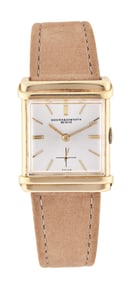 A mid 20th century Vacheron & Constantin gold wrist watch