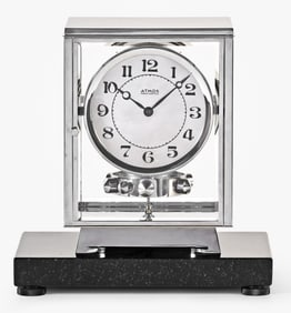 An Art Deco style RA2 Reutter/ LeCoultre Atmos shelf clock with Extract from the Archives