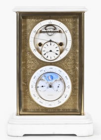 A good mid 19th century mantel regulator with perpetual calendar by Brocot & Delettrez