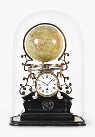 A good late 19th century Pendule Cosmographique Moret signed Ch. Henard & Cie., a Paris