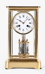 An unusual late 19th century crystal regulator with torsion pendulum by Guilmet