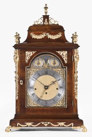 A large late 18th century English musical table clock signed John Taylor