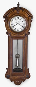 A United States Clock Co. hanging jeweler's regulator
