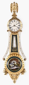 A very rare Waltham Clock Co. Girandole hanging clock