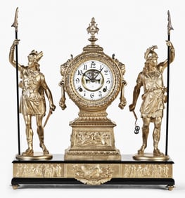 An Ansonia Clock Co. figural shelf clock