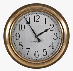 A Self Winding Clock Co New York electromechanical marine slave clock