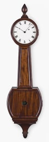 An Massachusetts wooden front banjo clock