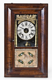 A Joseph Ives ogee shelf clock