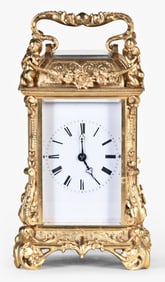 A mid 19th century French carriage clock signed Miroy Freres