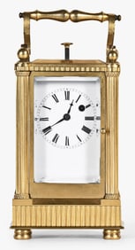 An early 19th century Austrian quarter repeating carriage clock