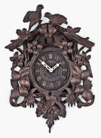 A Black Forest spring driven cuckoo wall clock