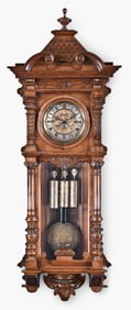 A German Alt Deutsch style grand sonnerie striking Vienna regulator