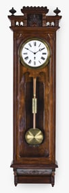 A Wm. L. Gilbert Clock Co. Regulator No. 9 hanging jeweler's regulator