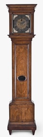A late 17th - early 18th century walnut tall clock by Steven Huygens