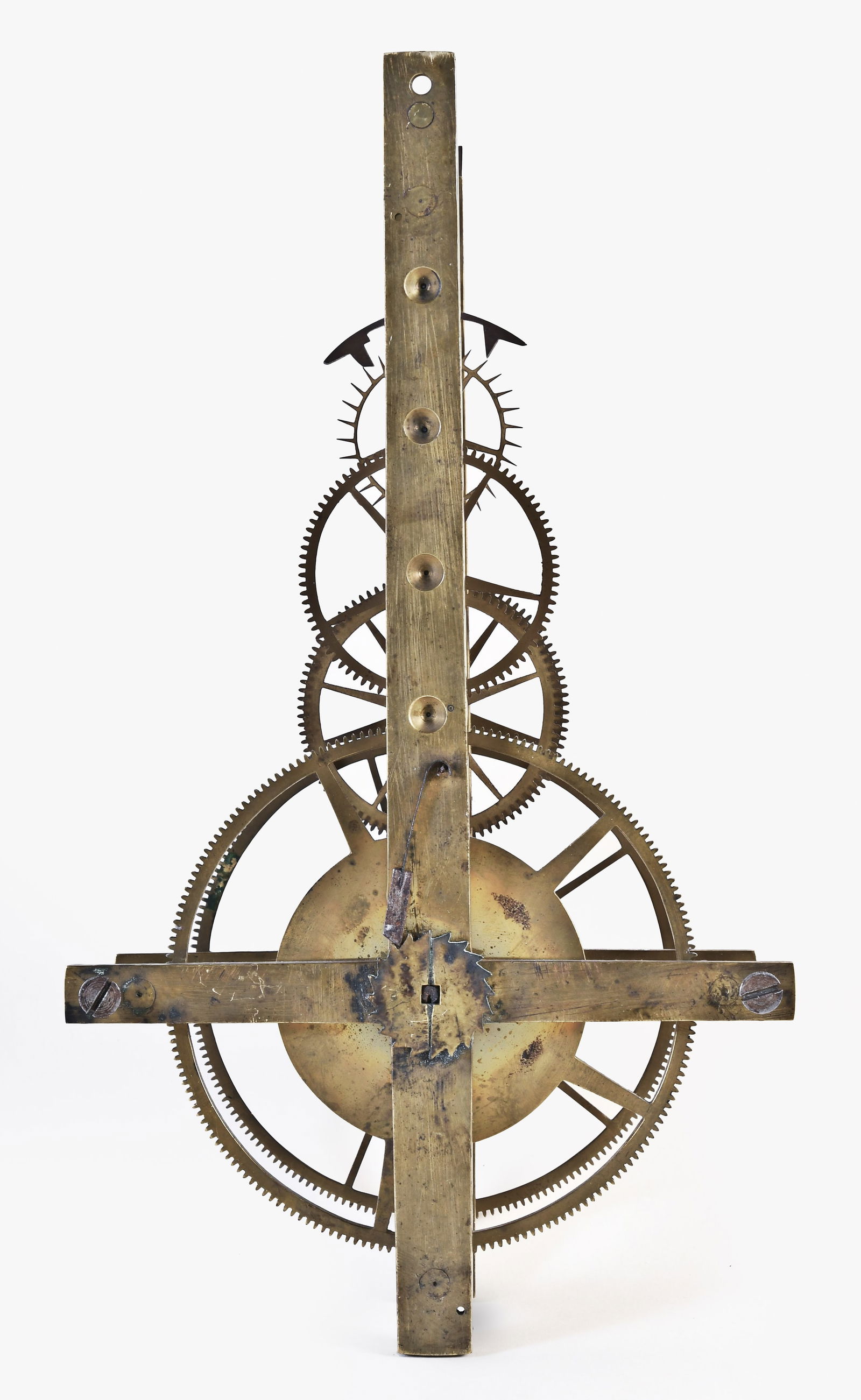 An unusual mid 19th century American clock movement signed Smith New York (1 of 4)