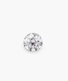 A loose round brilliant cut diamond weighing .58 carats