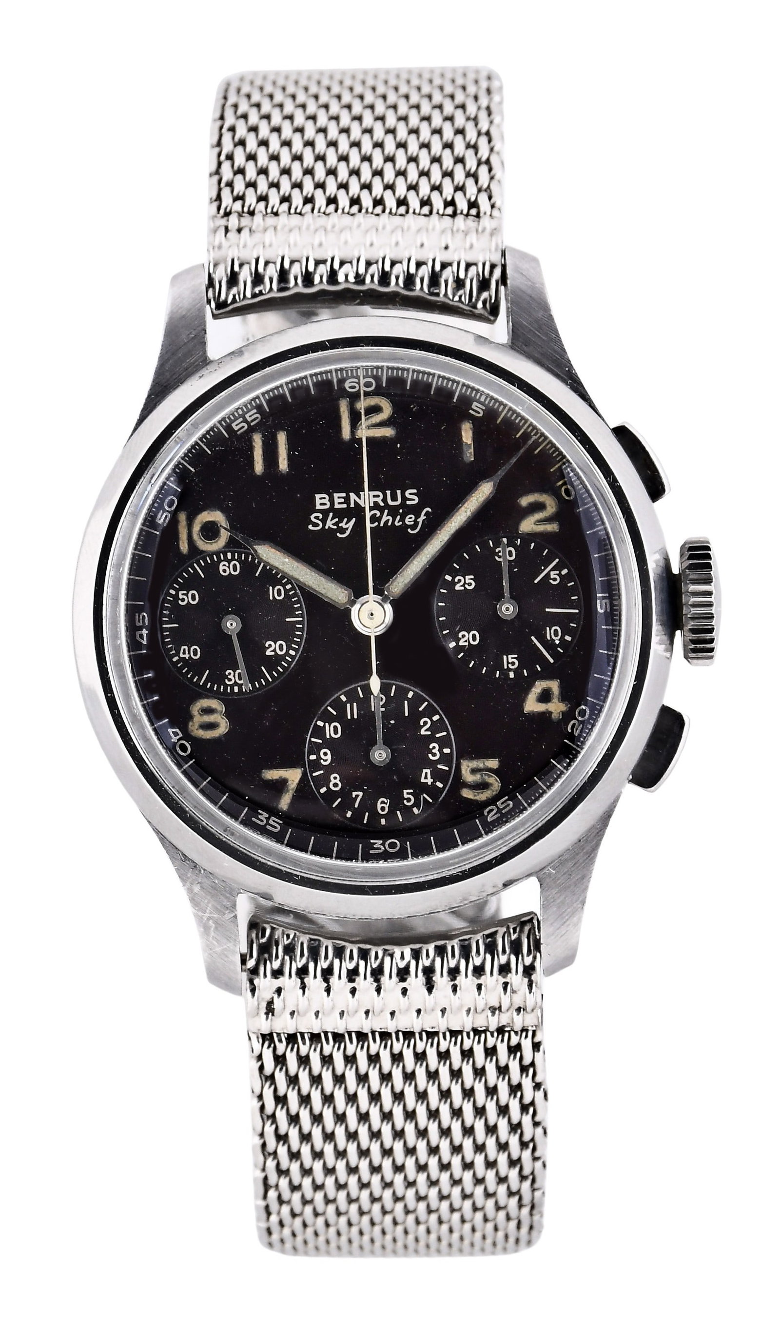 A good mid 20th century Benrus Sky Chief wrist chronograph (1 of 6)