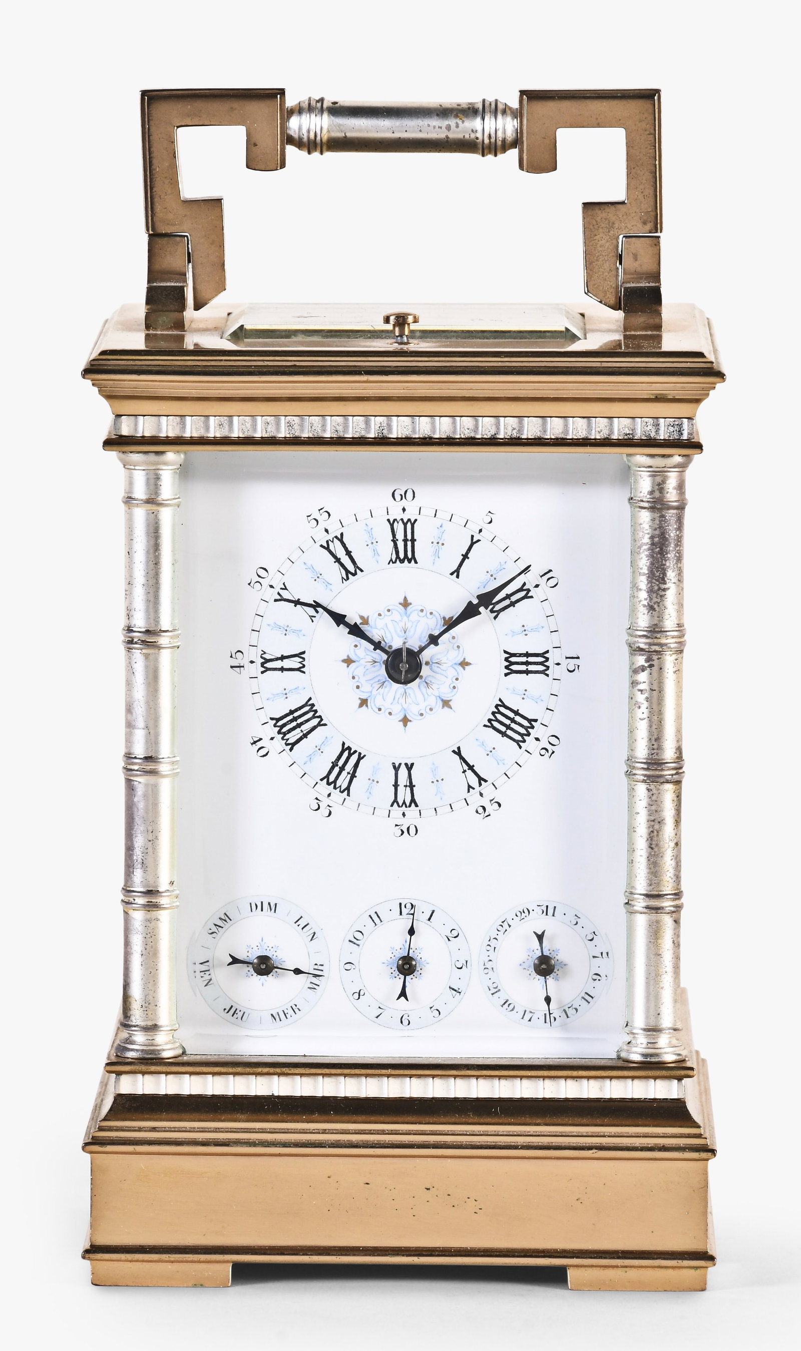 A good late 19th century French grand sonnerie striking carriage clock with calendar (1 of 7)