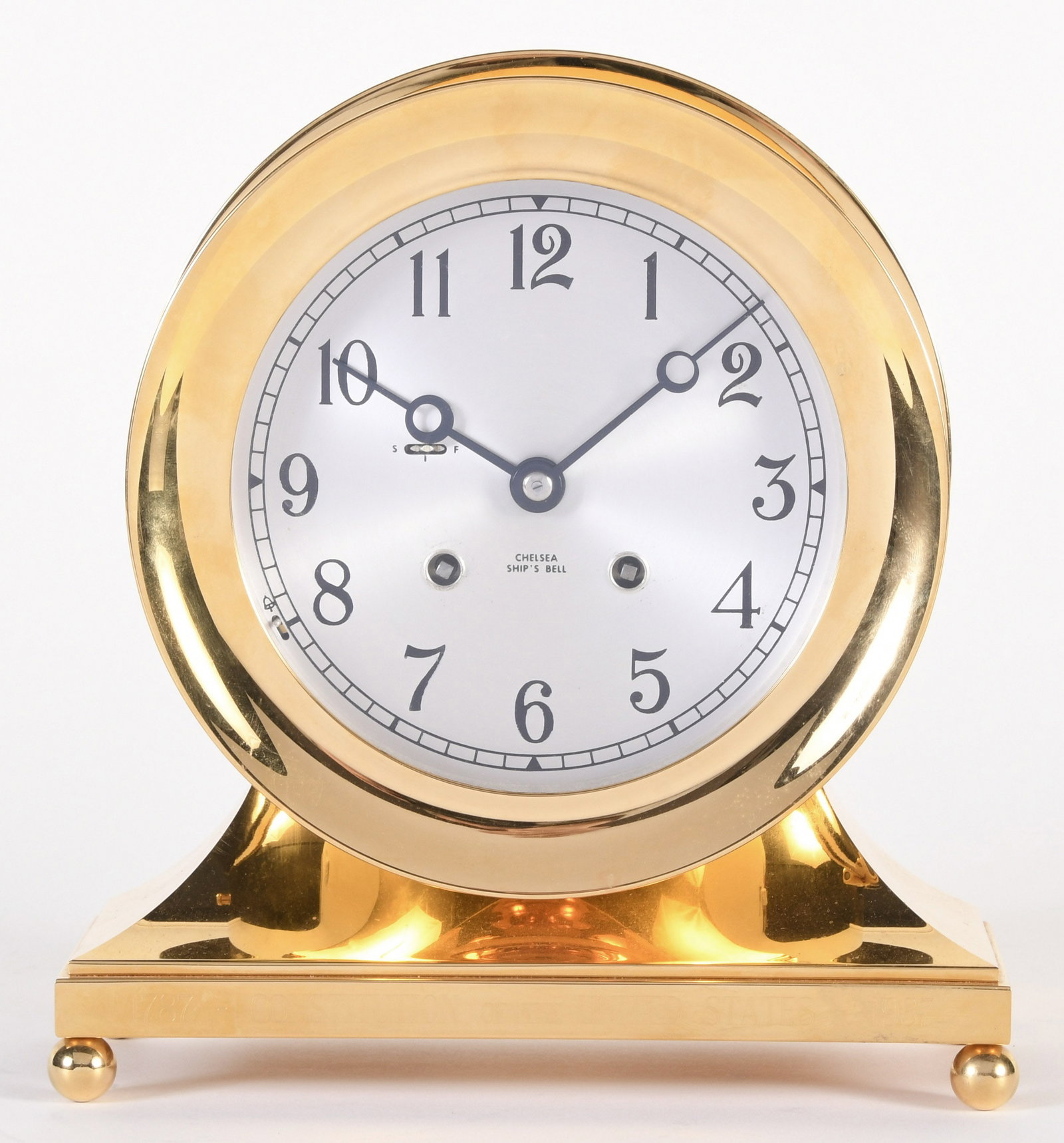 A Chelsea U.S. Constitution ship's bell mantel clock (1 of 9)