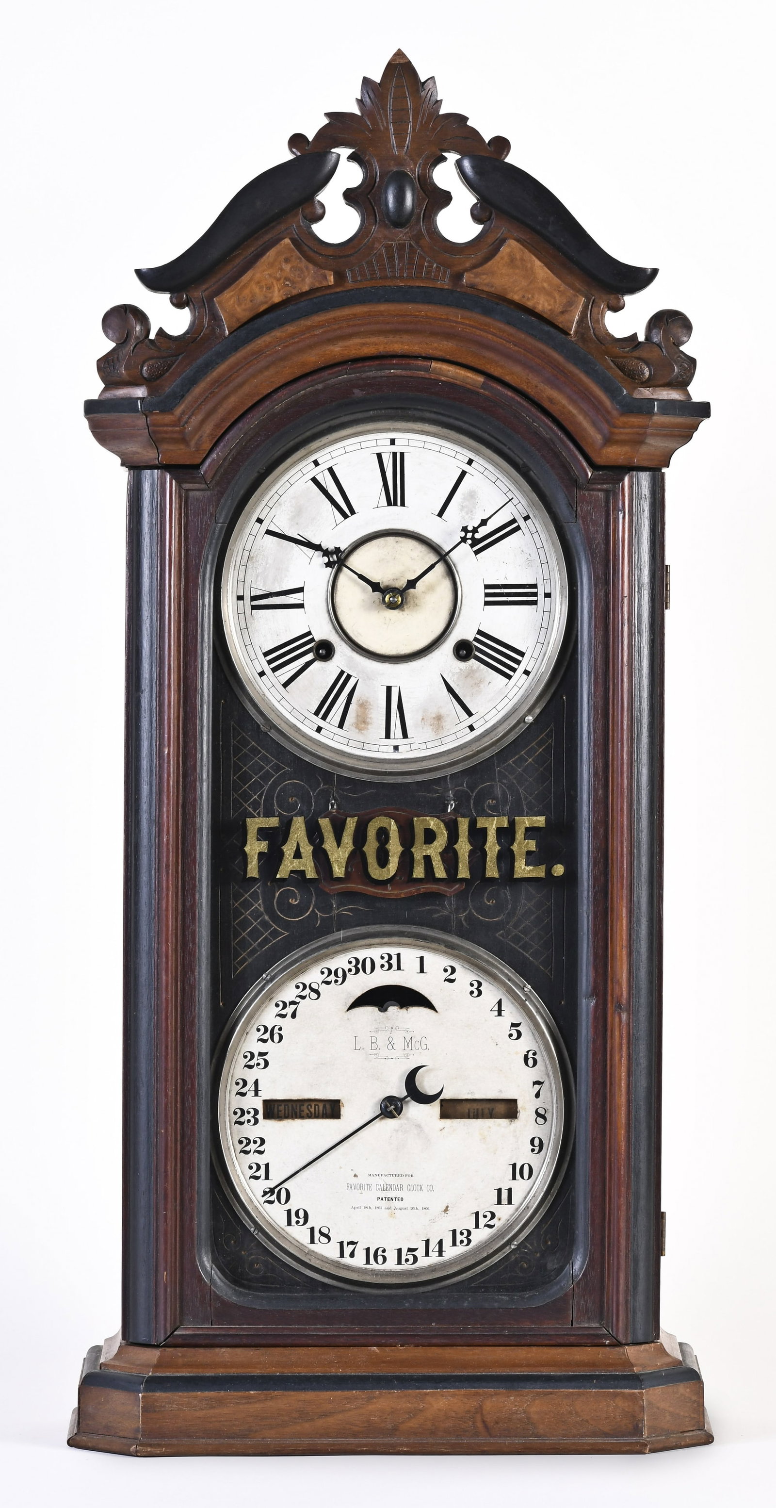 An Ithaca Calendar 4 1/2 Favorite shelf clock (1 of 7)