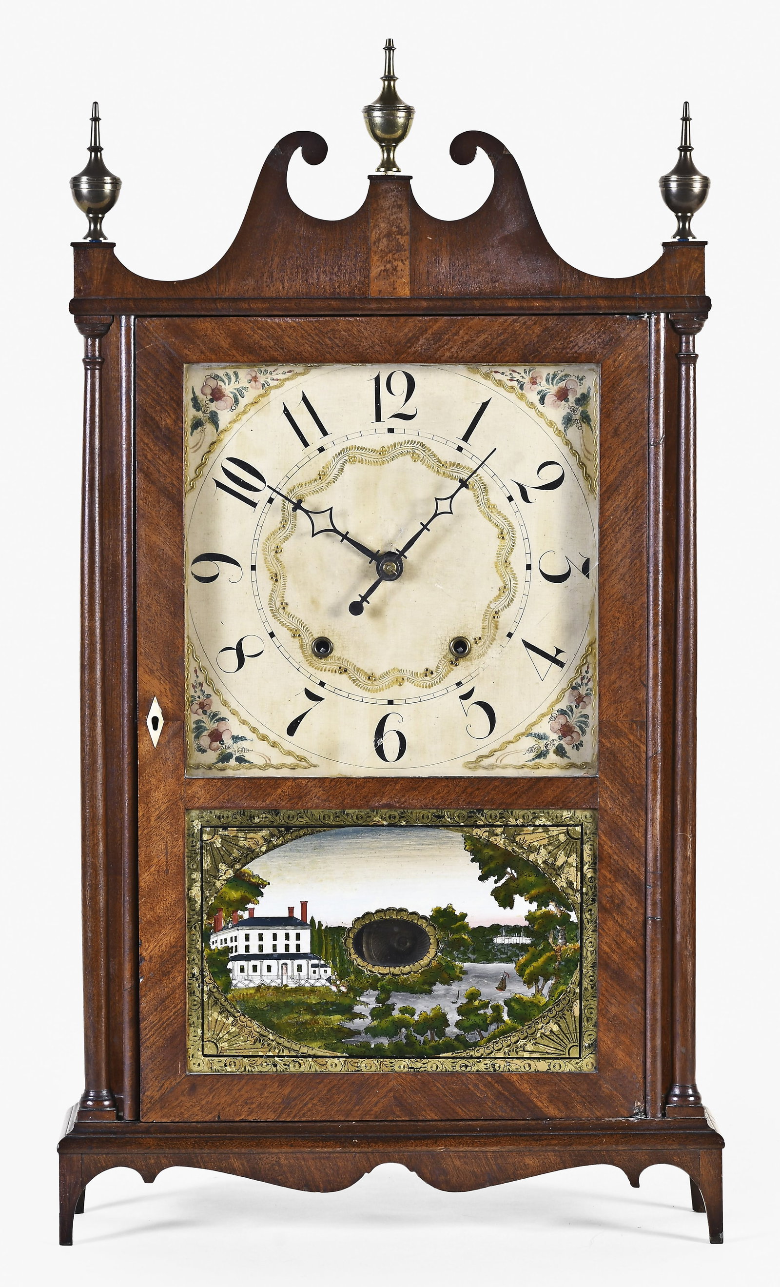 An E. Terry & Sons pillar & scroll shelf clock (1 of 7)