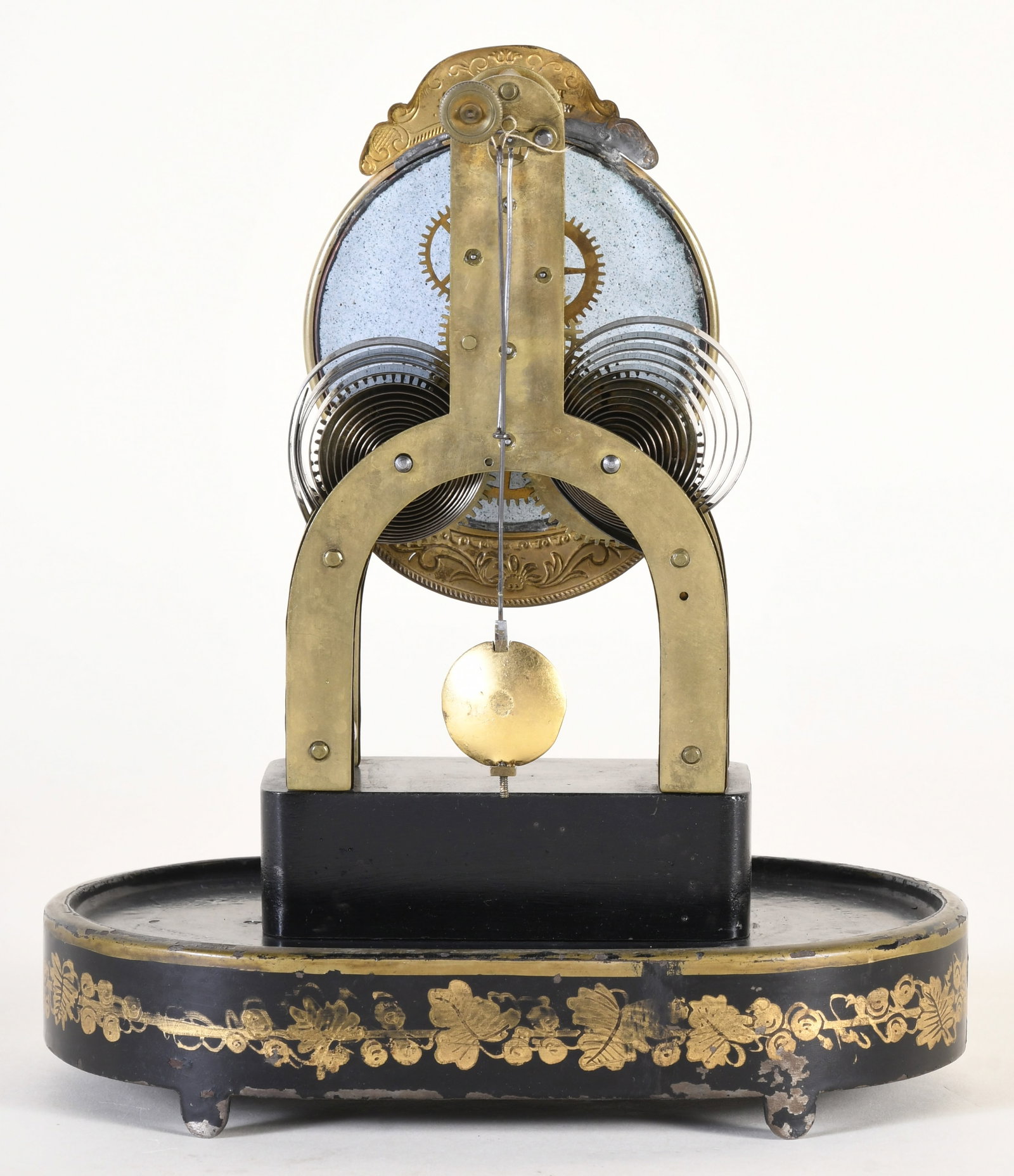 A Terry Clock Co. skeleton clock - 5
