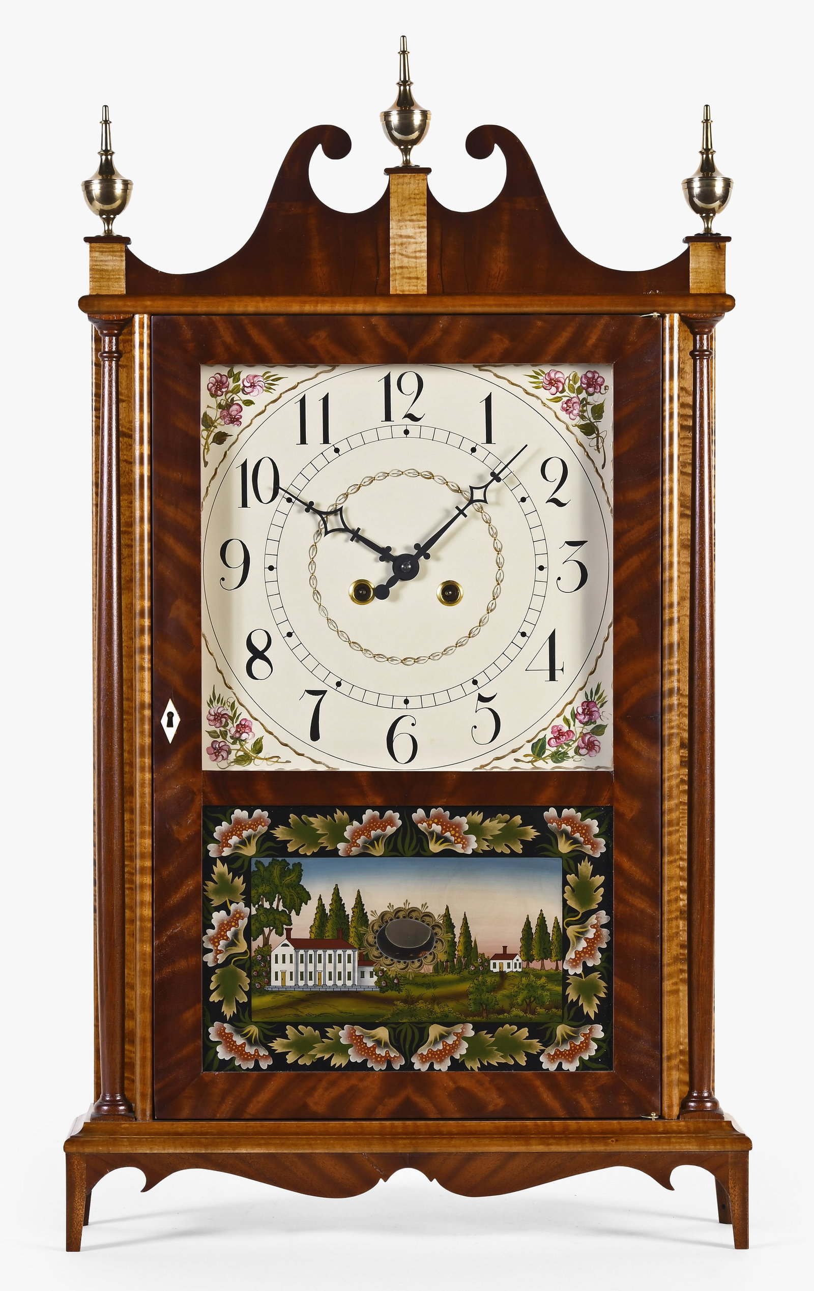 A Robert B. Materne pillar & scroll shelf clock (1 of 6)