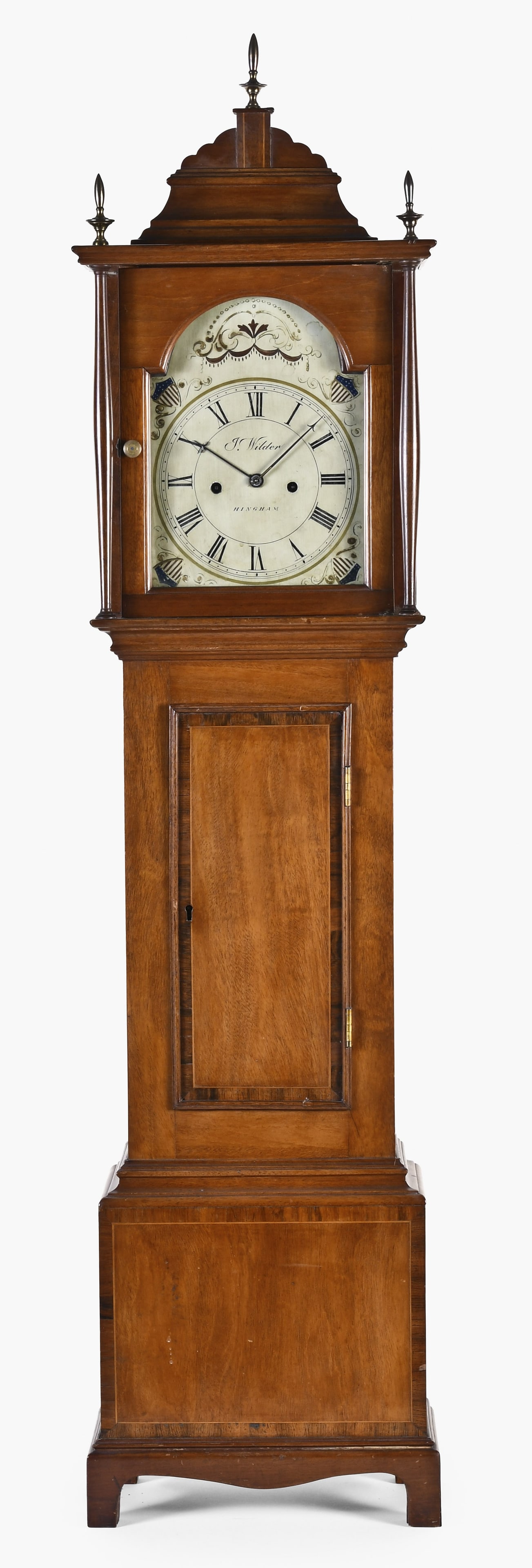 A 19th century style Massachusetts dwarf clock signed J. Wilder (1 of 9)