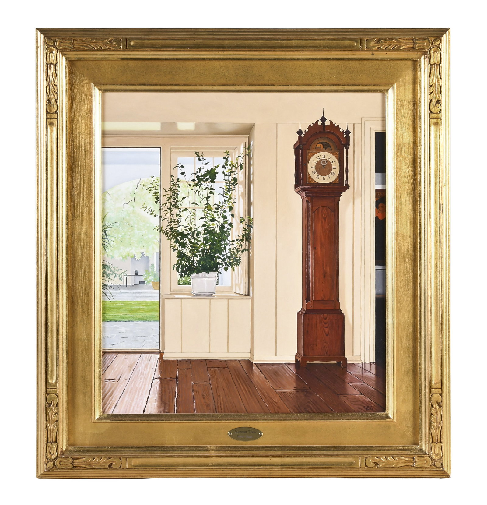An oil painting by Robert K. Roark with horological theme (1 of 4)