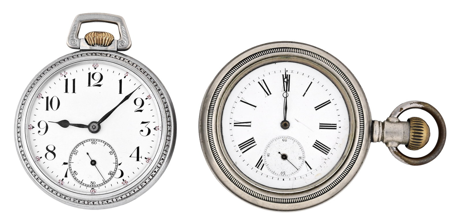 A lot of two Swiss pivoted detent chronometers (1 of 5)