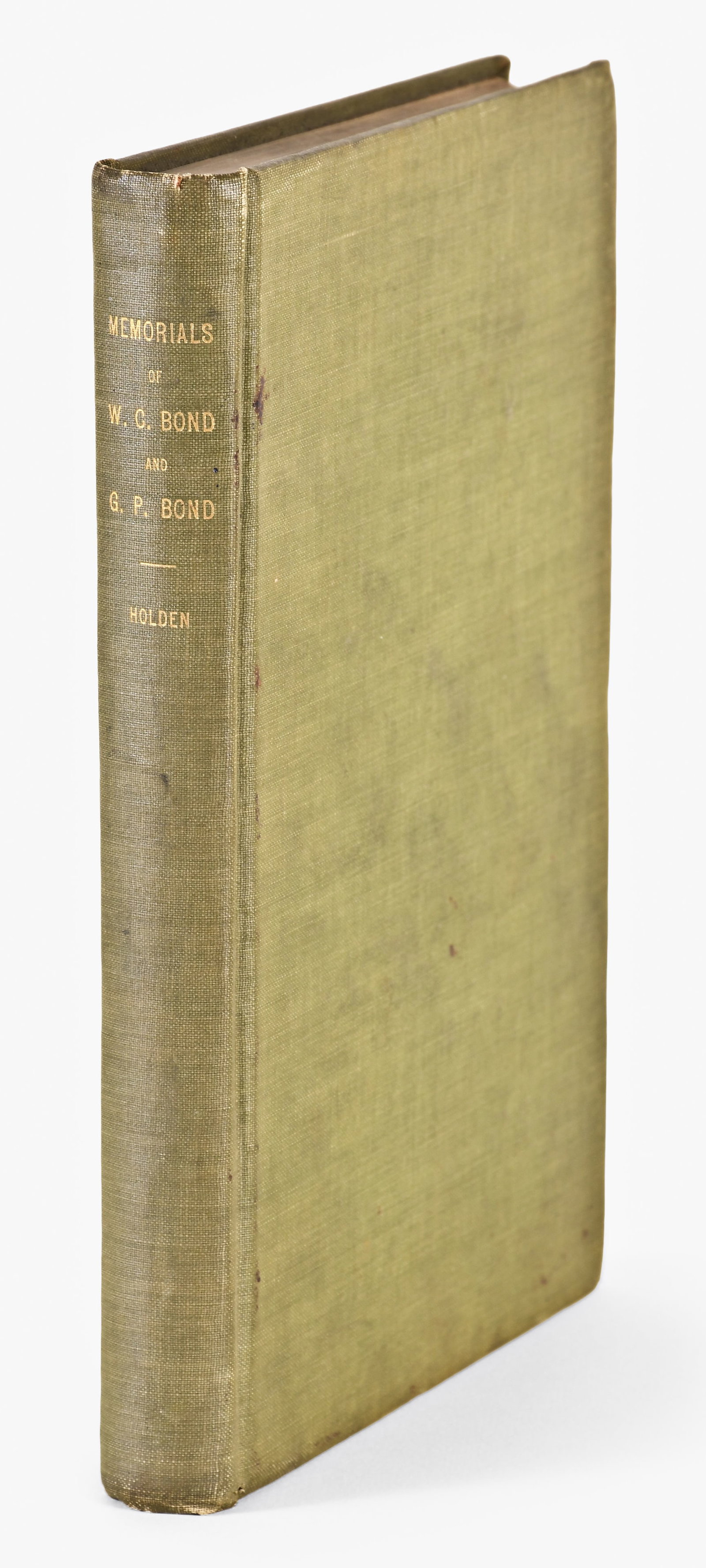 Edward S. Holden, MEMORIALS OF WILLIAM CRANCH BOND (1 of 5)