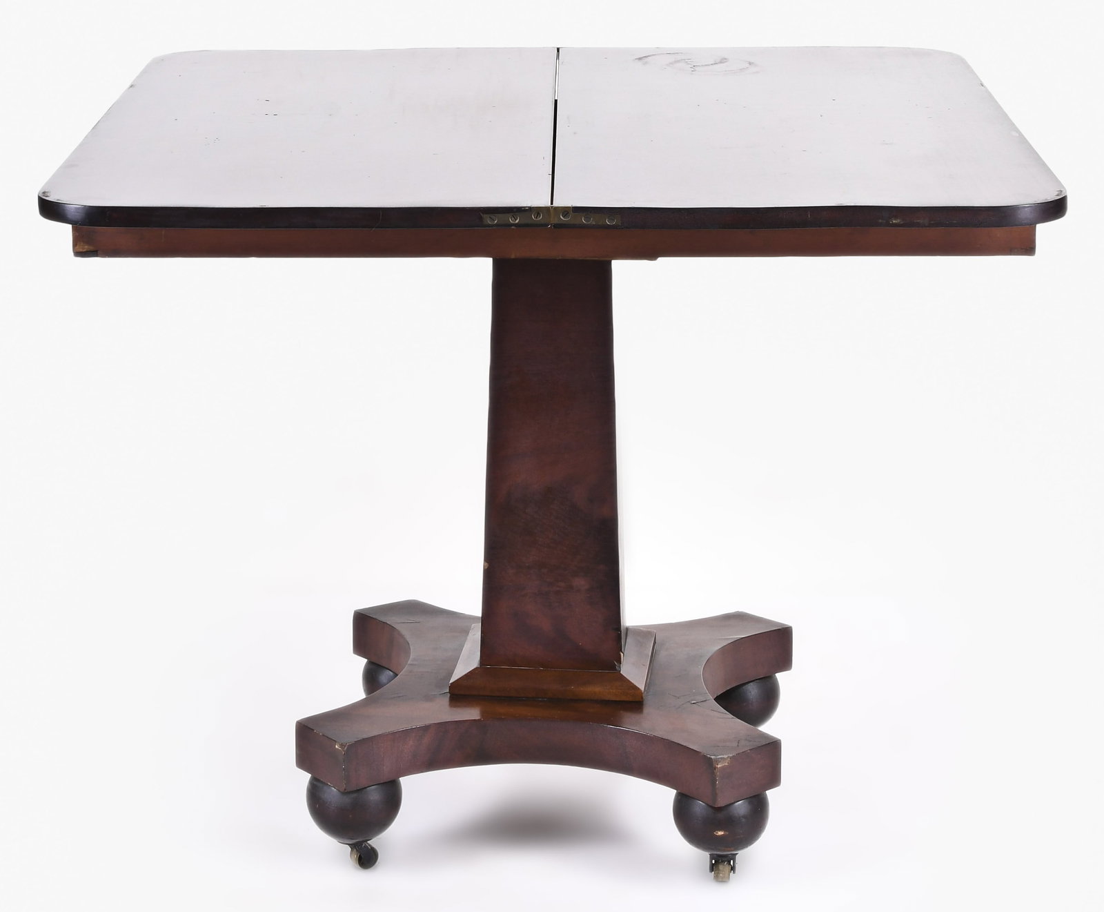 An American mid 19th century Empire style mahogany game table (1 of 9)