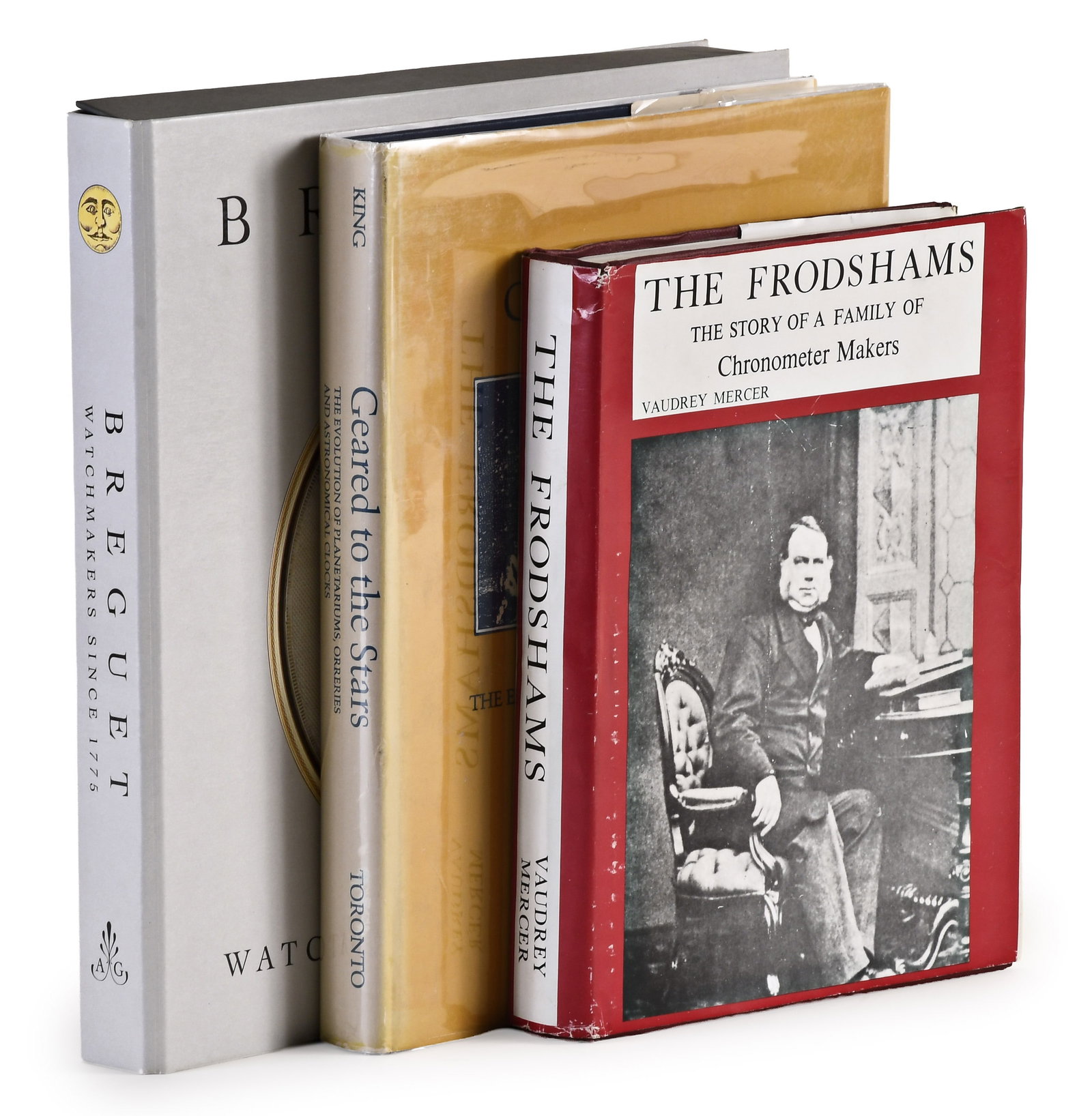 A lot of three horological reference books including The Frodshams by Mercer (1 of 6)