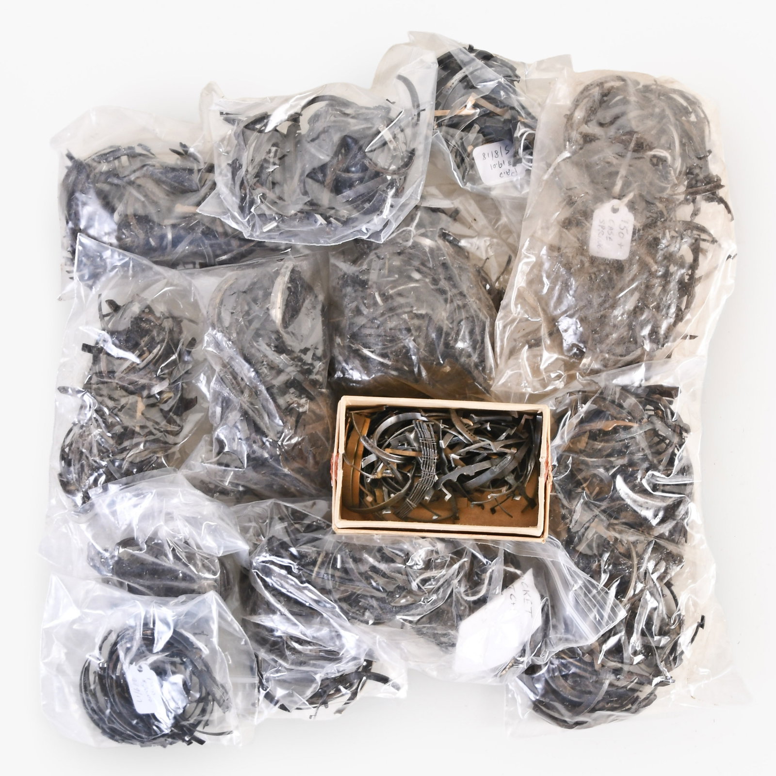 A very large lot of pocket watch case latch and lift springs (1 of 2)