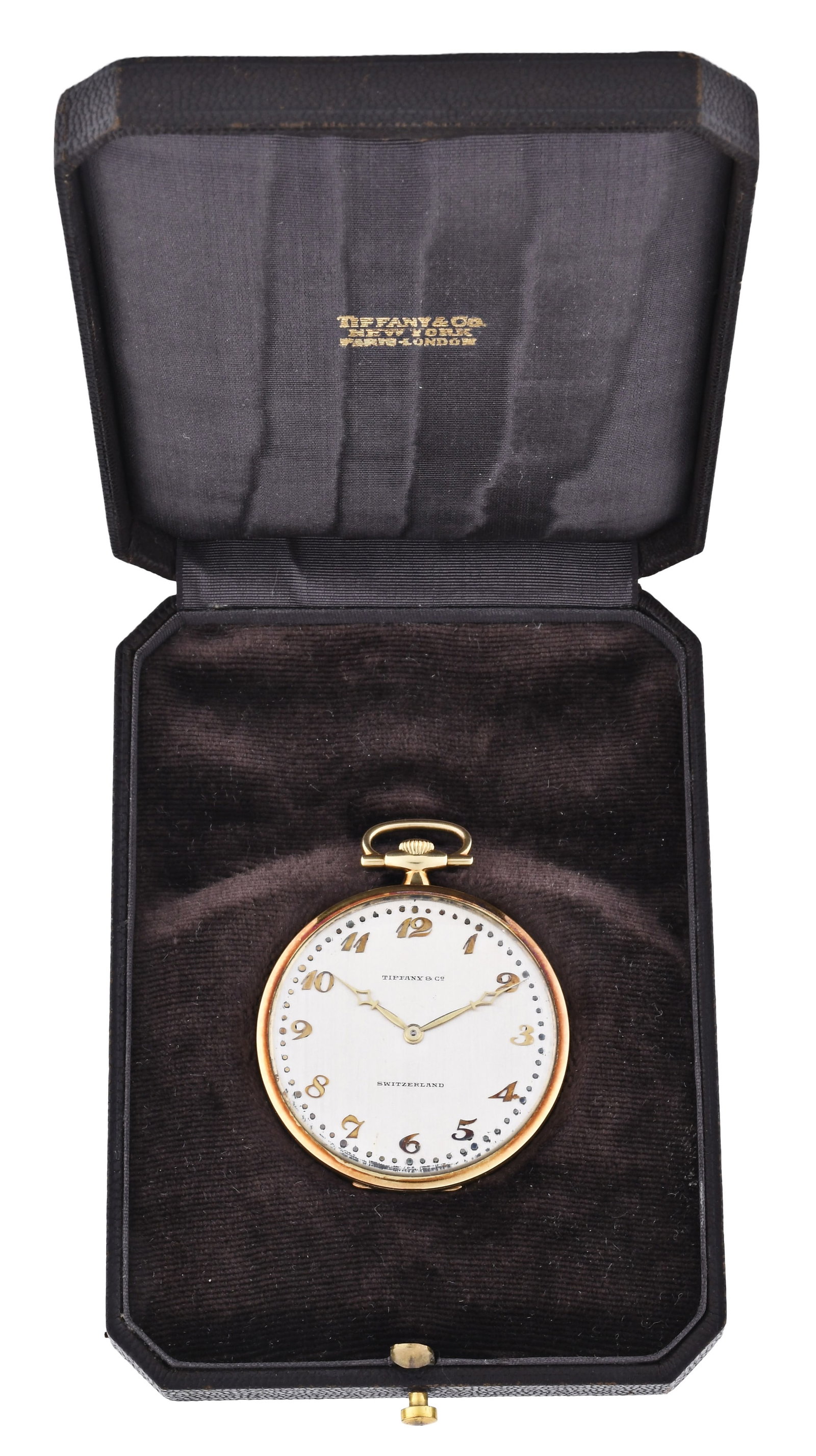 An early 20th century Touchon & Co. gold and platinum dress watch for Tiffany & Co.: Touchon & Co., Geneva, for Tiffany & Co., New York, an early 20th century gold and platinum dress watch, 19 jewel, stem wind and set, adjusted to 6 positions, temperature and isochronism rhodium plate
